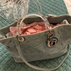 Christian dior denim bag galliano era